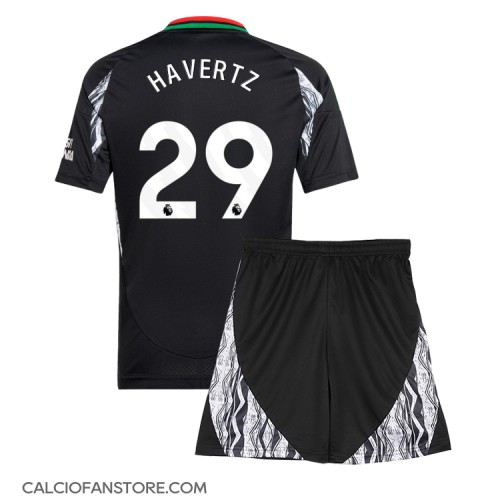 Maglia Calcio Arsenal Kai Havertz #29 Seconda Divisa Bambino 2024-25 Manica Corta (+ pantaloncini)